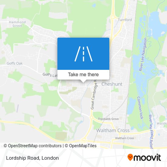Lordship Road map