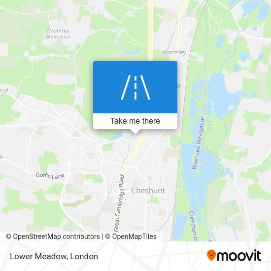 Lower Meadow map