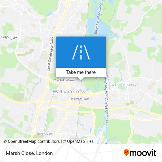 Marsh Close map