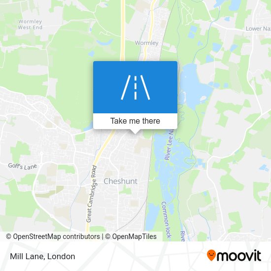 Mill Lane map
