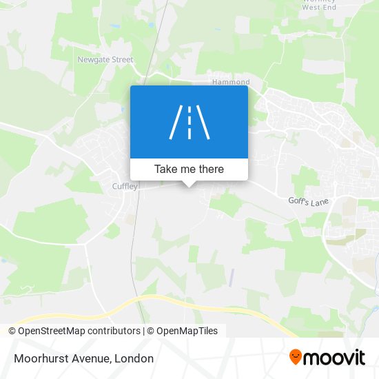 Moorhurst Avenue map