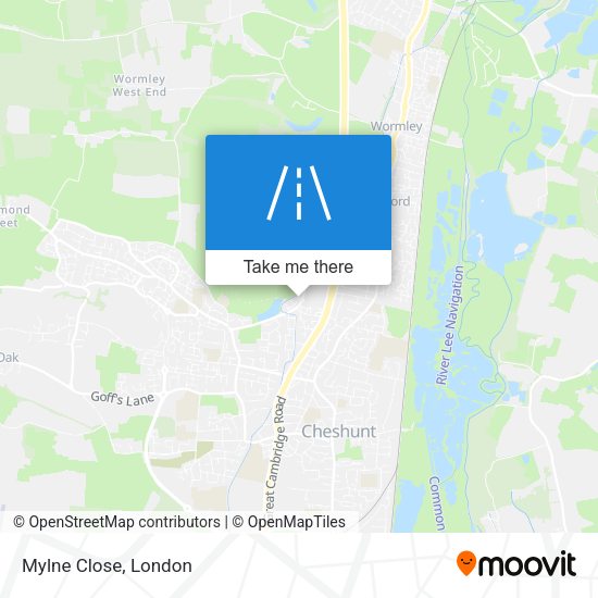 Mylne Close map
