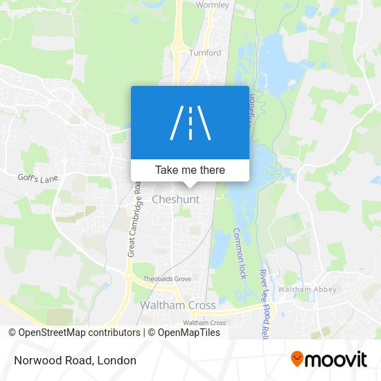 Norwood Road map