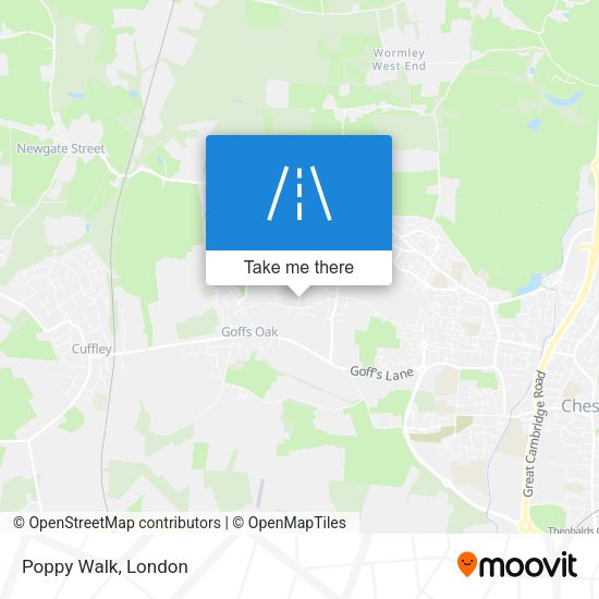Poppy Walk map