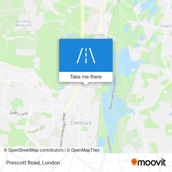 Prescott Road map