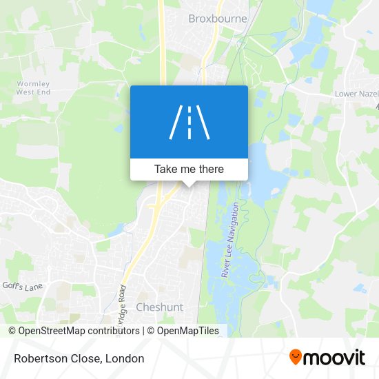 Robertson Close map