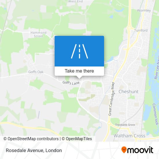 Rosedale Avenue map