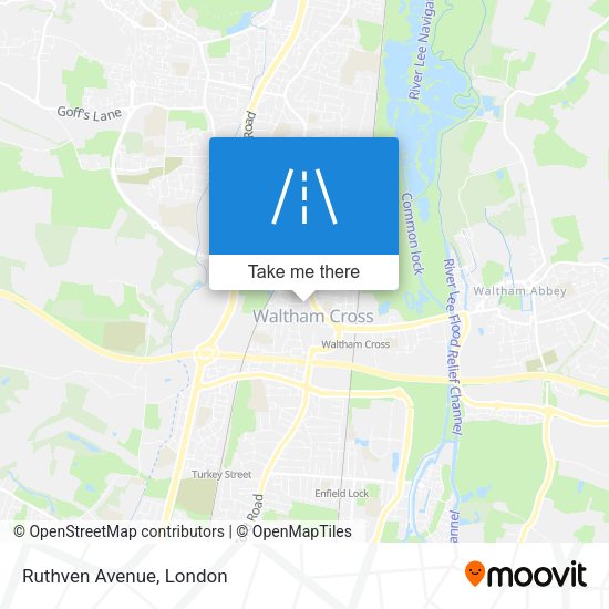Ruthven Avenue map
