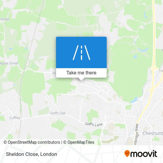 Sheldon Close map
