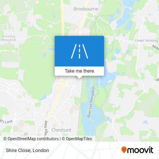 Shire Close map