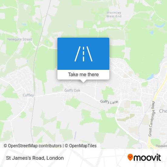 St James's Road map