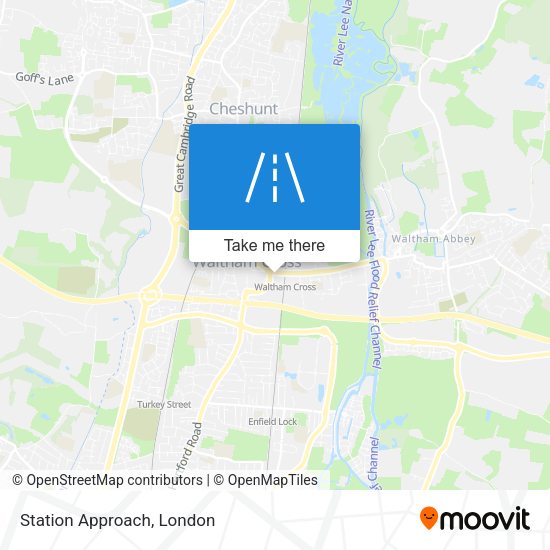 Station Approach map