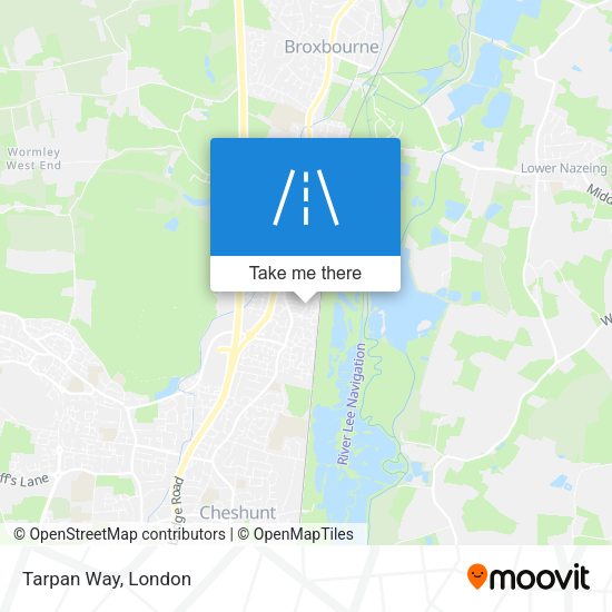 Tarpan Way map