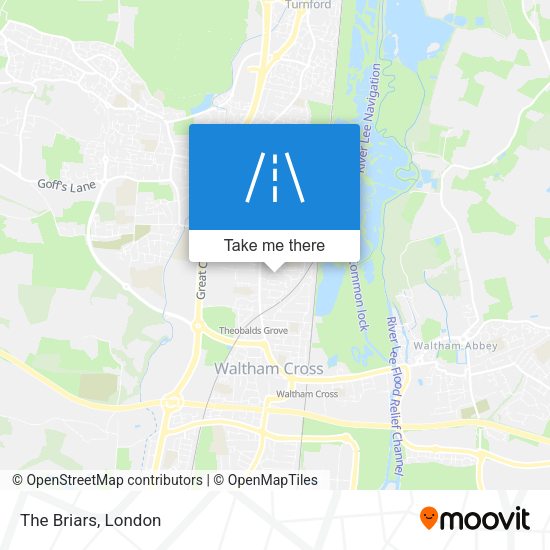 The Briars map