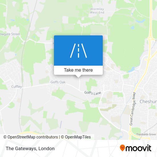 The Gateways map
