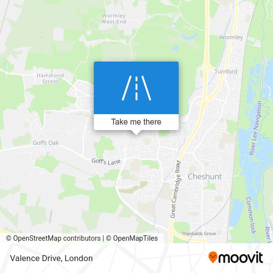 Valence Drive map