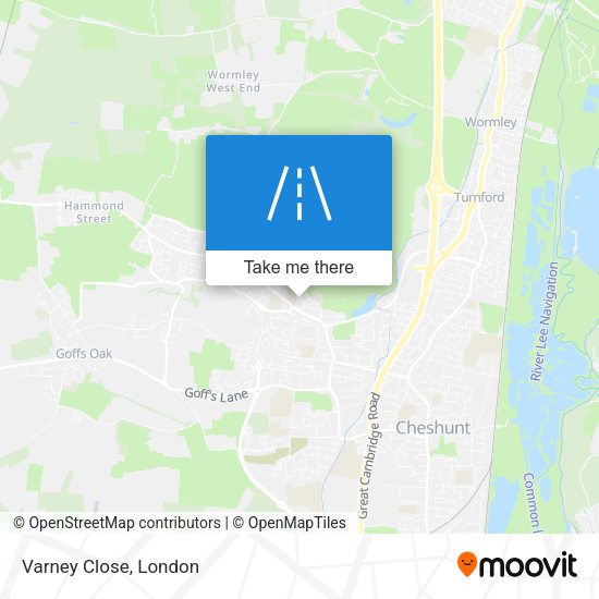 Varney Close map