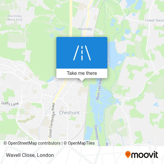 Wavell Close map