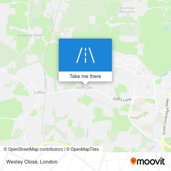Wesley Close map
