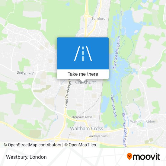 Westbury map