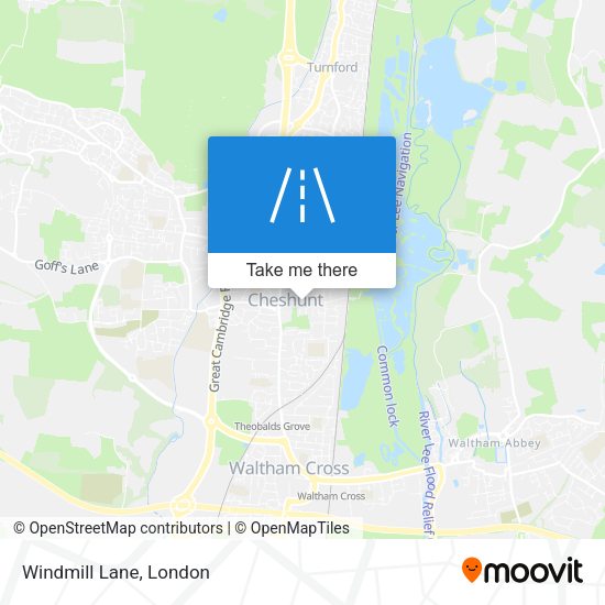 Windmill Lane map