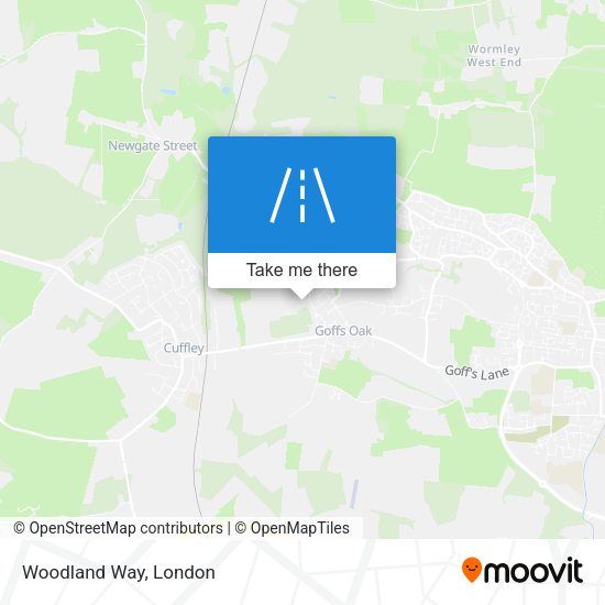 Woodland Way map