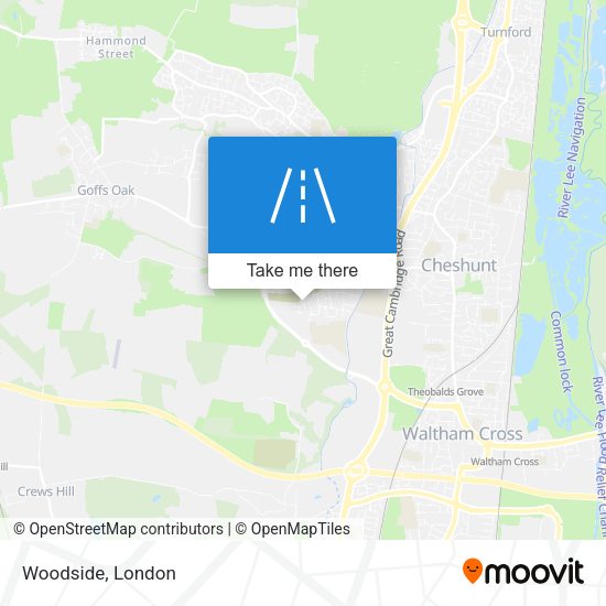 Woodside map