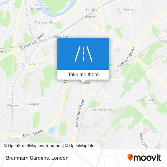 Bramham Gardens map