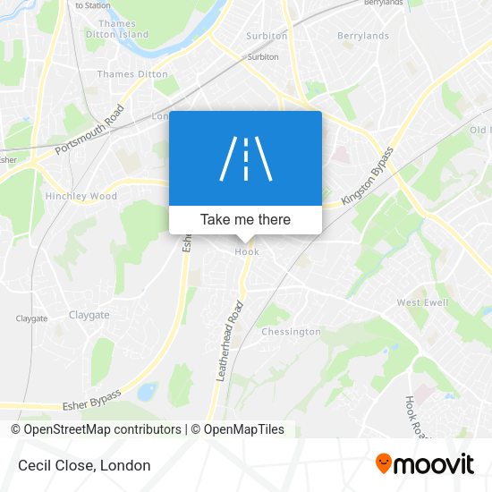 Cecil Close map