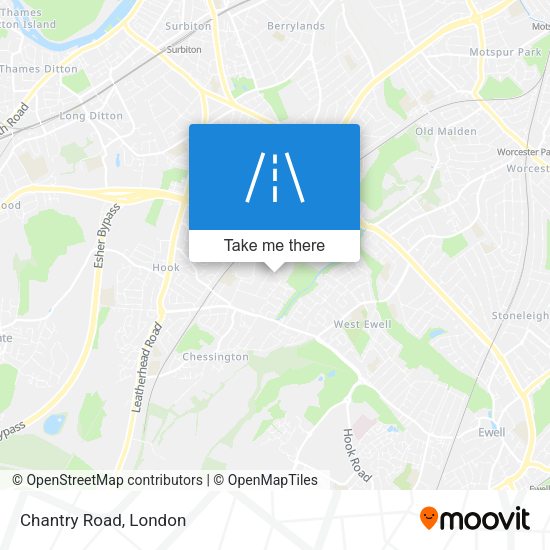 Chantry Road map