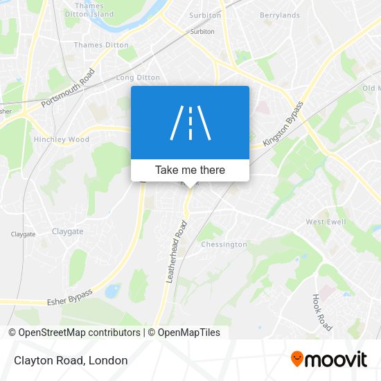 Clayton Road map