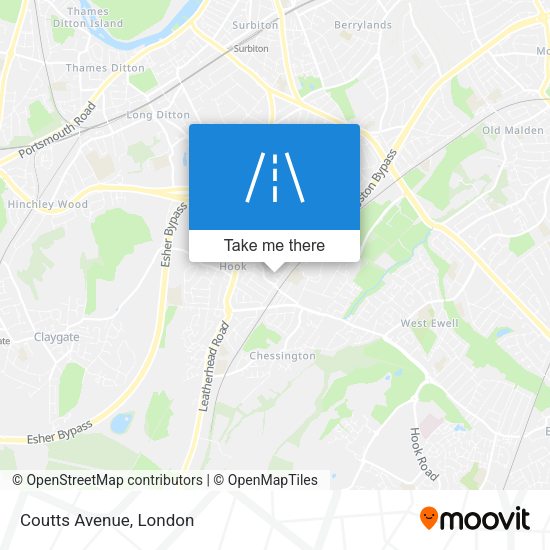 Coutts Avenue map