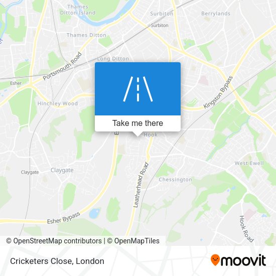 Cricketers Close map