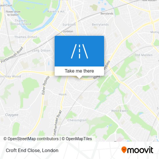 Croft End Close map