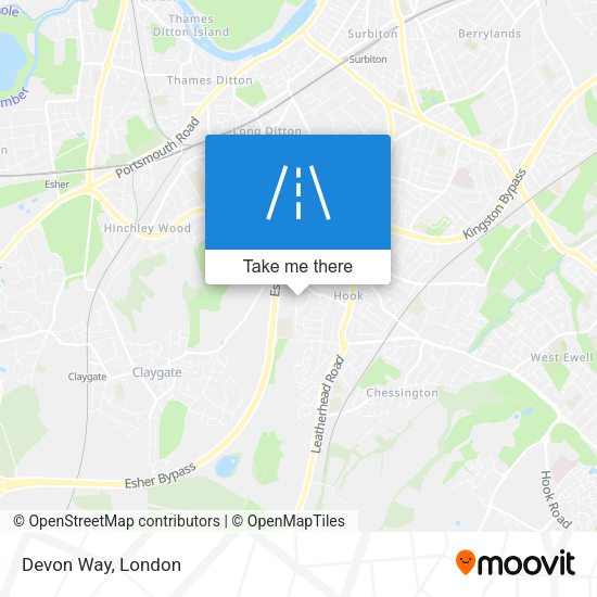 Devon Way map