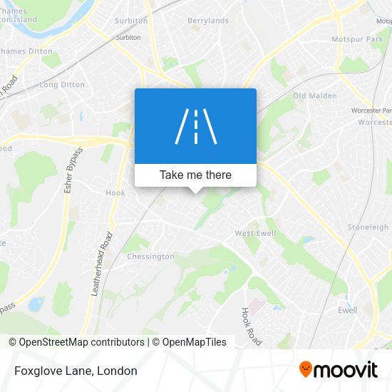 Foxglove Lane map