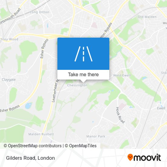 Gilders Road map