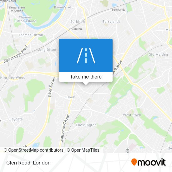 Glen Road map
