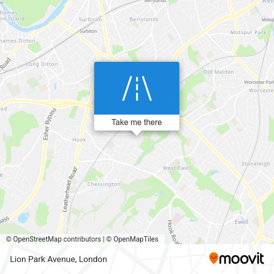 Lion Park Avenue map