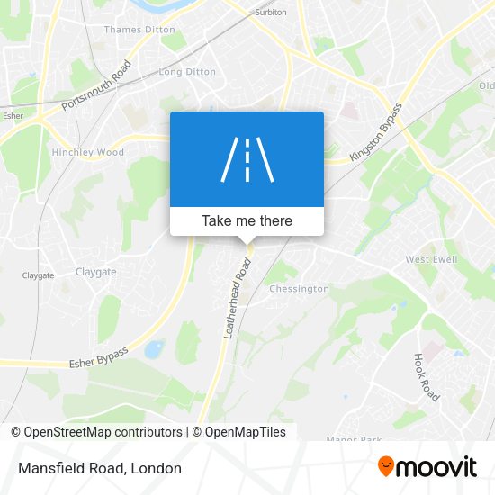 Mansfield Road map