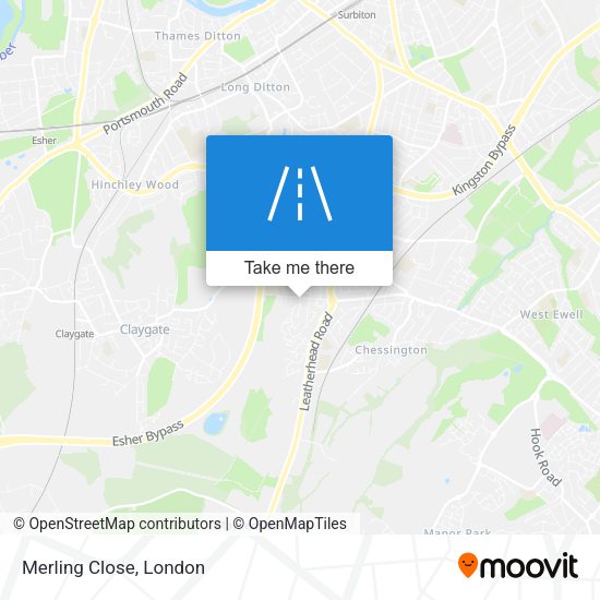 Merling Close map
