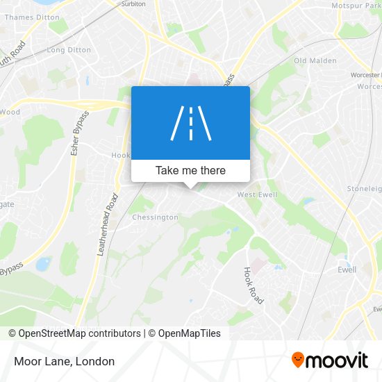 Moor Lane map