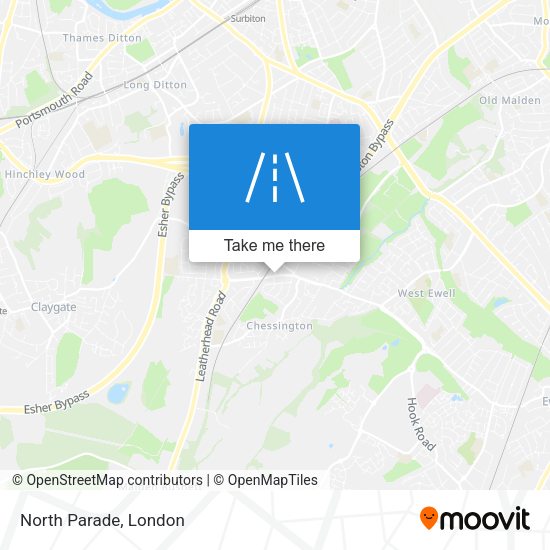 North Parade map