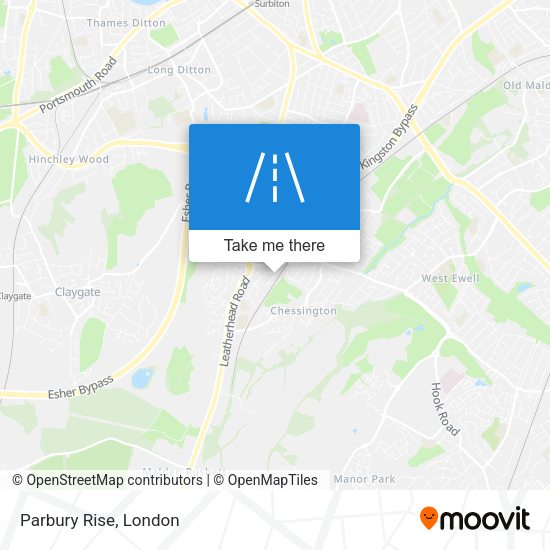 Parbury Rise map