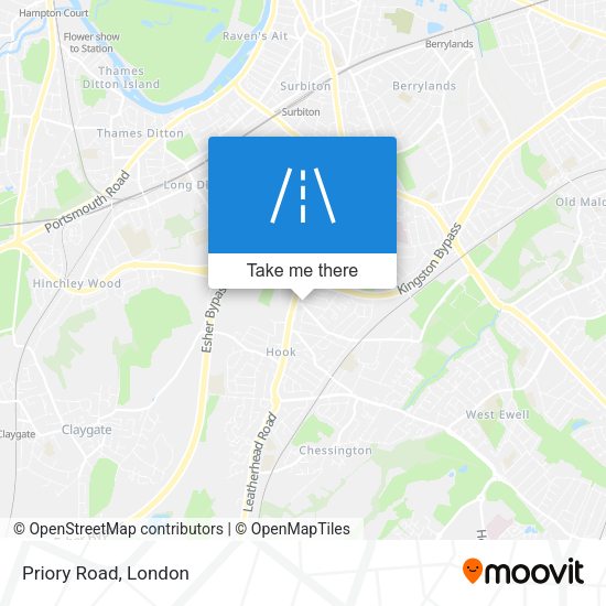 Priory Road map