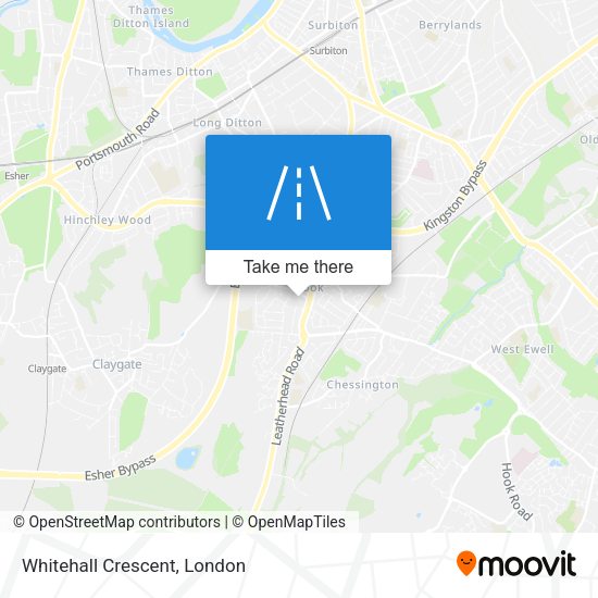 Whitehall Crescent map