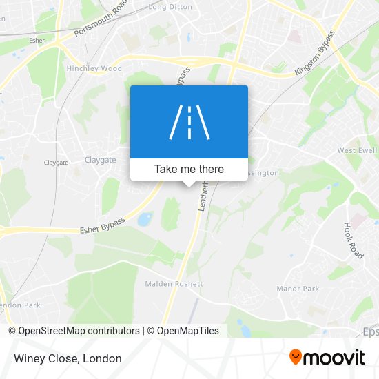 Winey Close map