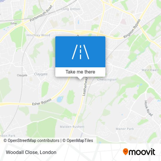 Woodall Close map
