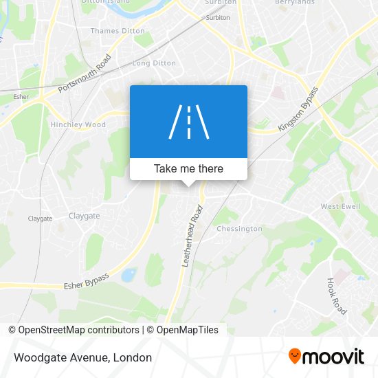 Woodgate Avenue map