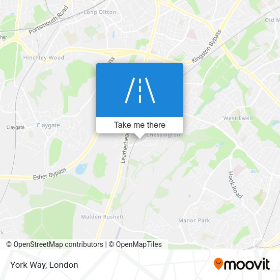 York Way map